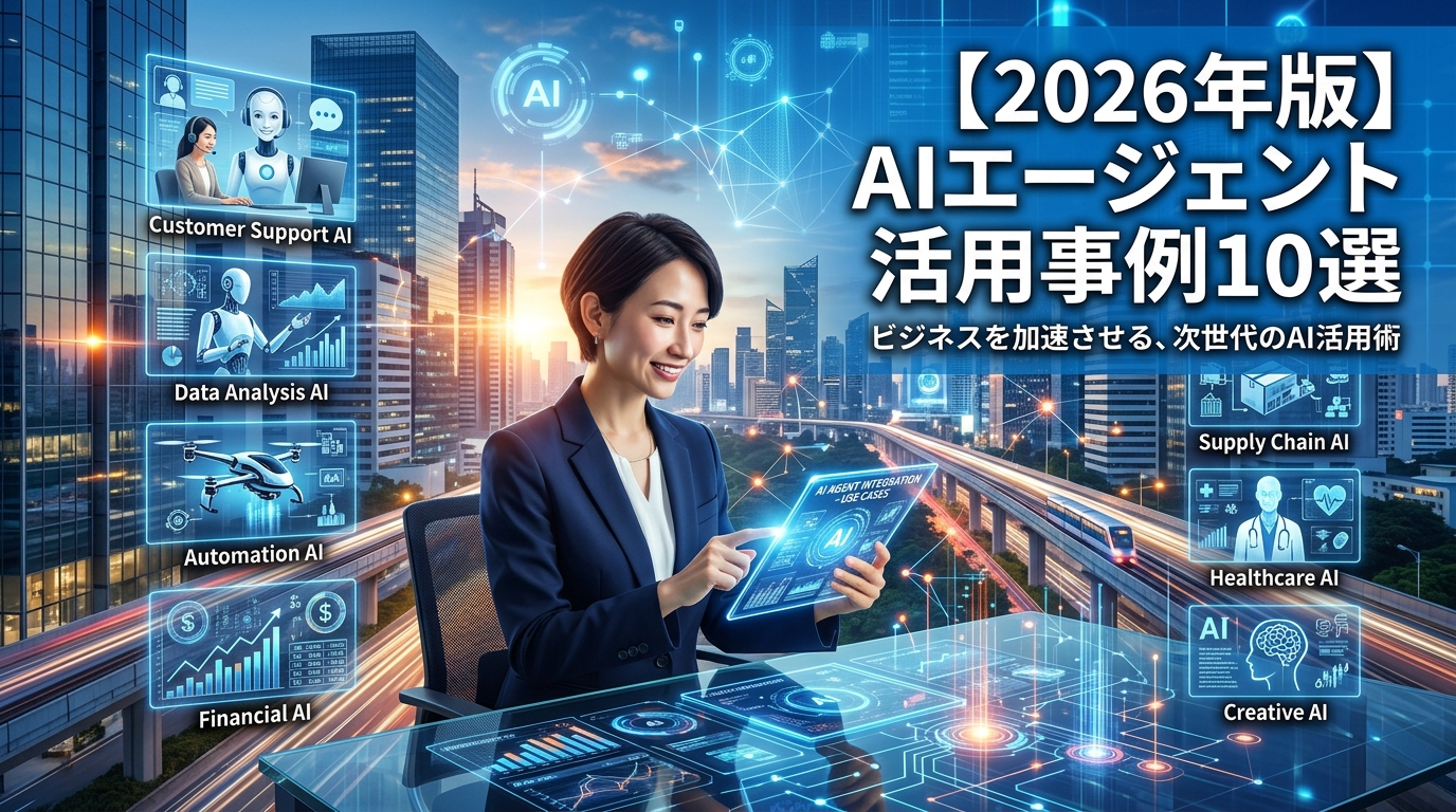 【2026年版】AIエージェント活用事例10選｜業界別の導入実績と成功ポイント