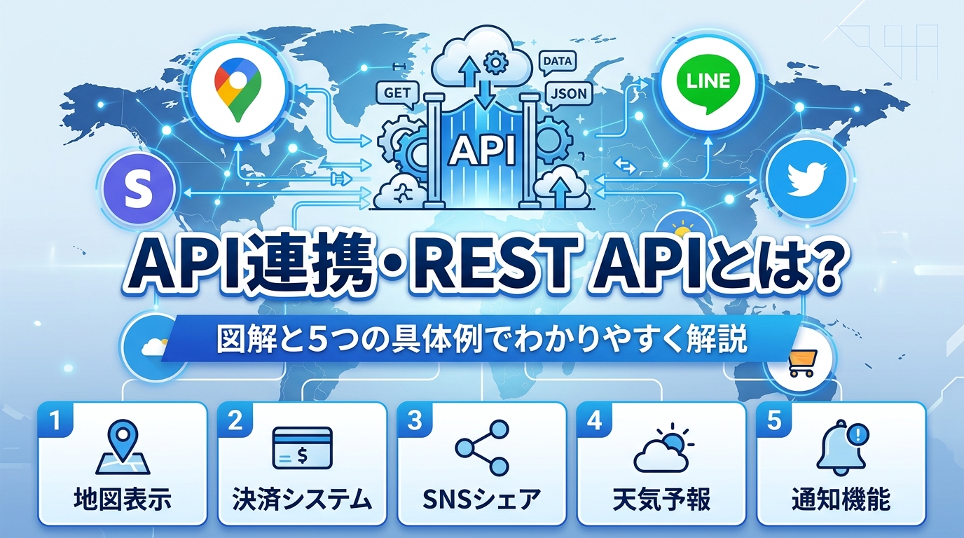 API連携・REST APIとは？図解と5つの身近な具体例でわかりやすく解説