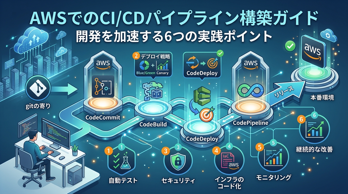 AWS CI/CDパイプライン構築ガイド【CodePipeline・GitHub Actions対応】開発を加速する6つの実践ポイント