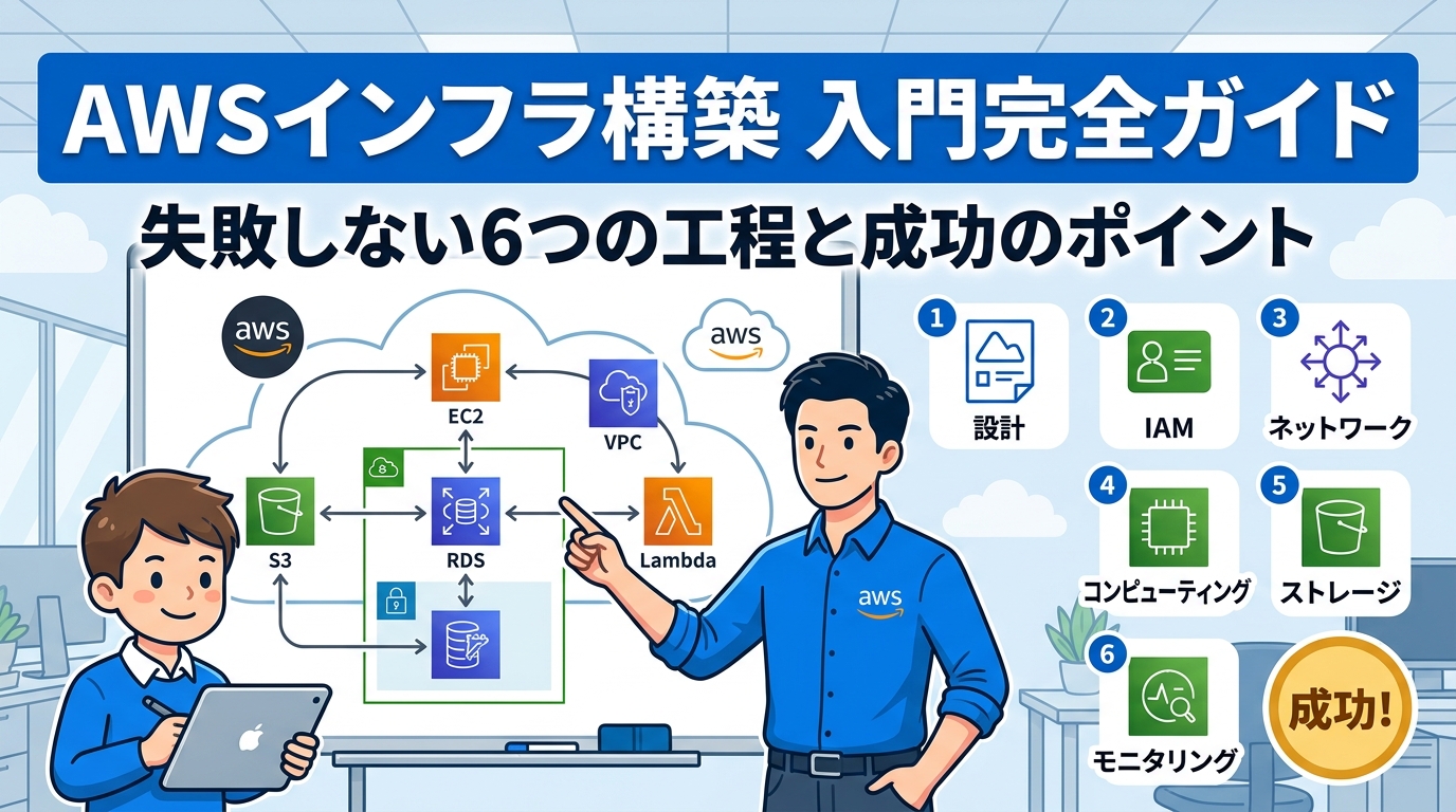 インフラ構築 AWS入門|失敗しない6つの工程と成功のポイント