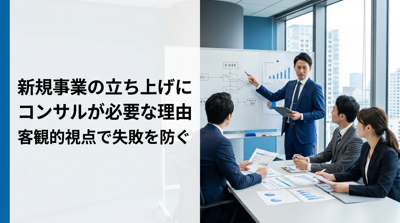 新規事業の立ち上げにコンサルが必要な理由｜客観的視点で失敗を防ぐ選び方と活用法