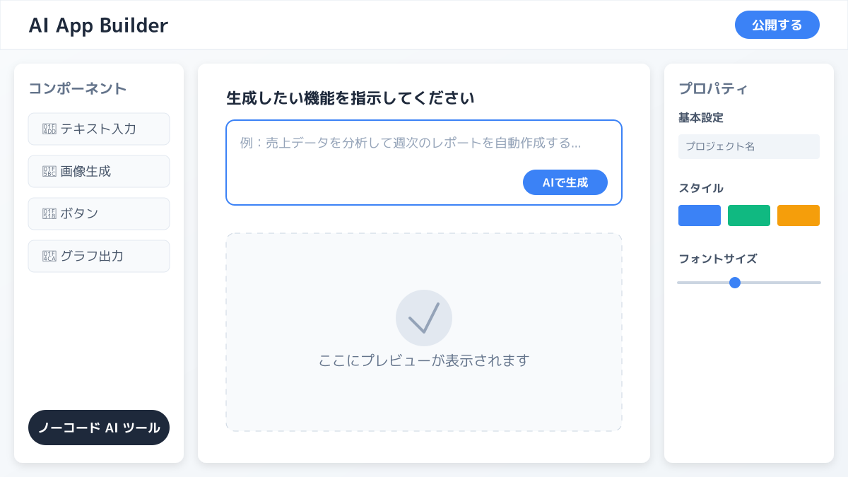 ノーコードAIのデータ連携の図解