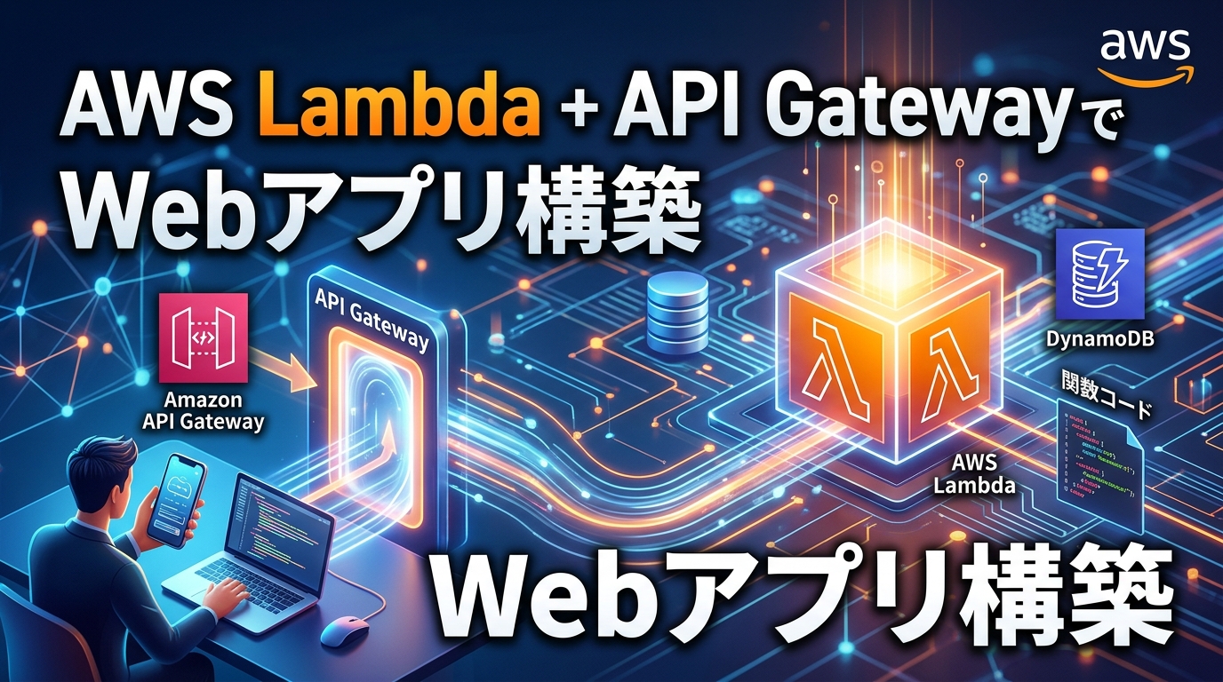 AWSサーバーレスでWebアプリ開発｜Lambda・API Gateway・S3の構成パターン