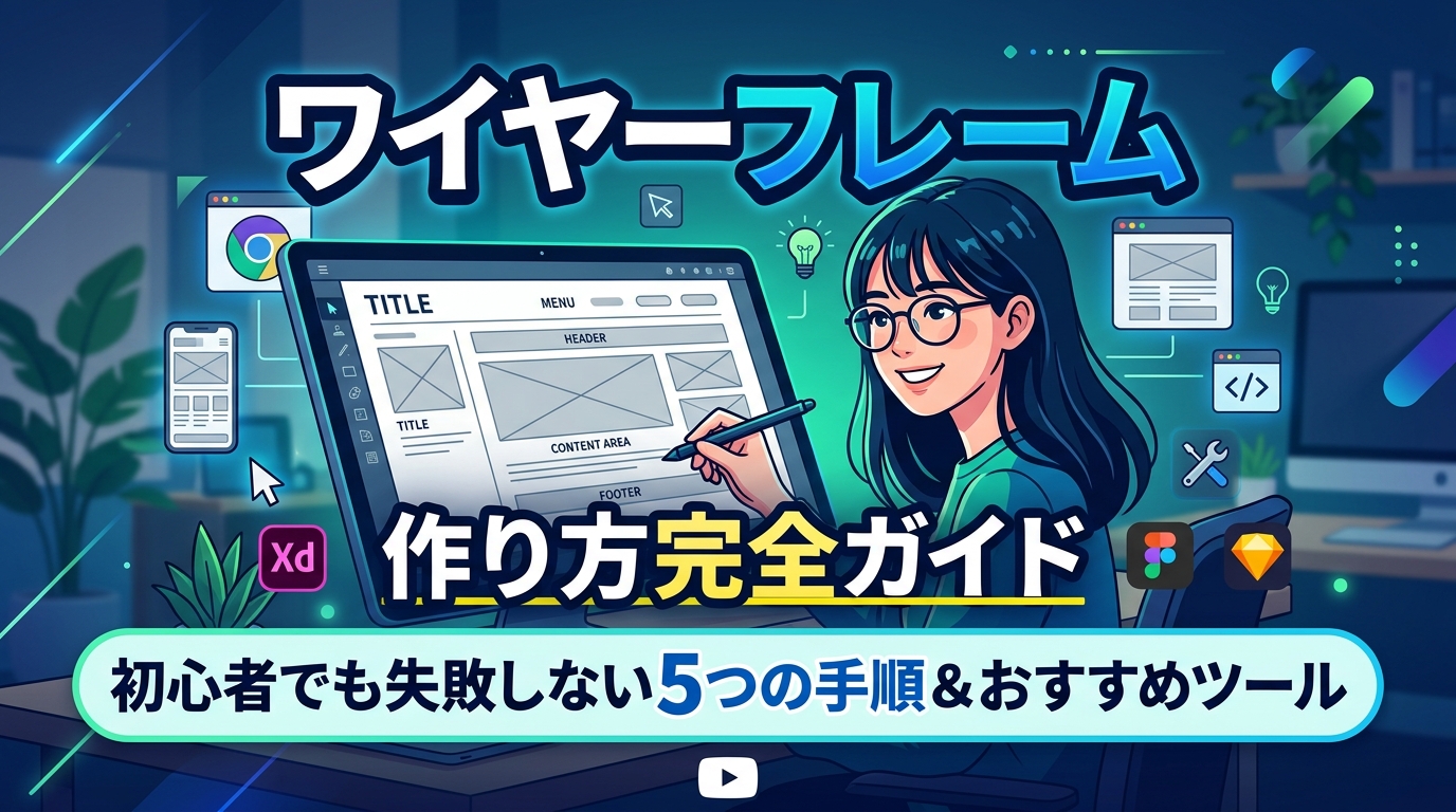 ワイヤーフレームの作り方【初心者向け】失敗しない5つの手順とおすすめツール