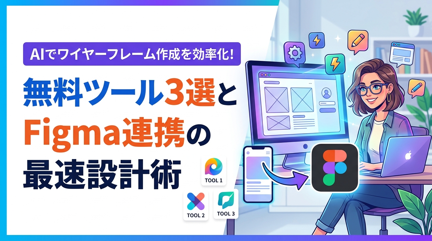 AIでワイヤーフレーム作成を効率化!無料ツール3選とFigma連携の最速設計術