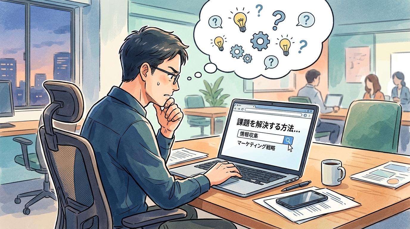 顧客の初期行動と課題の自覚プロセス