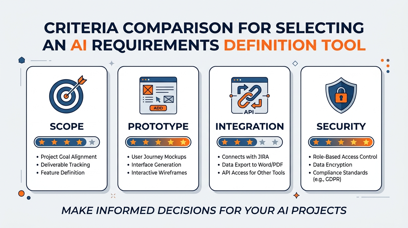 Requirements AI Tool Selection: 4 evaluation criteria