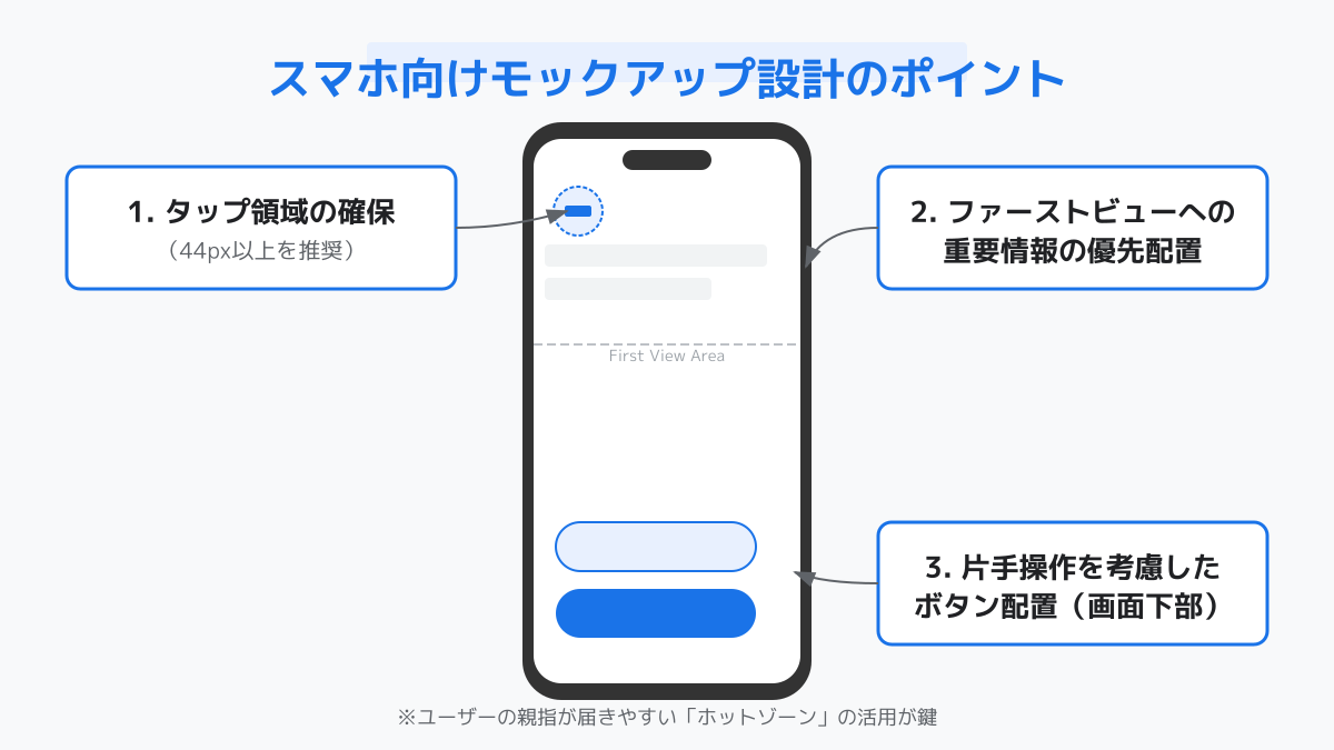 スマホ向けモックアップの設計ポイント
