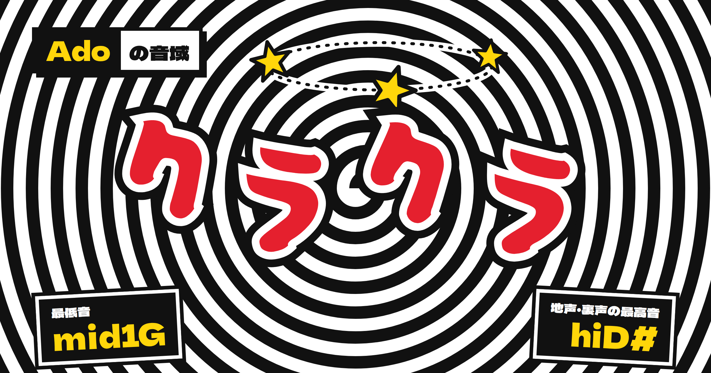 「クラクラ」(Ado)の音域|サビで一気にhiD#まで駆け上がる曲・原曲キーの基準と男女別キー目安