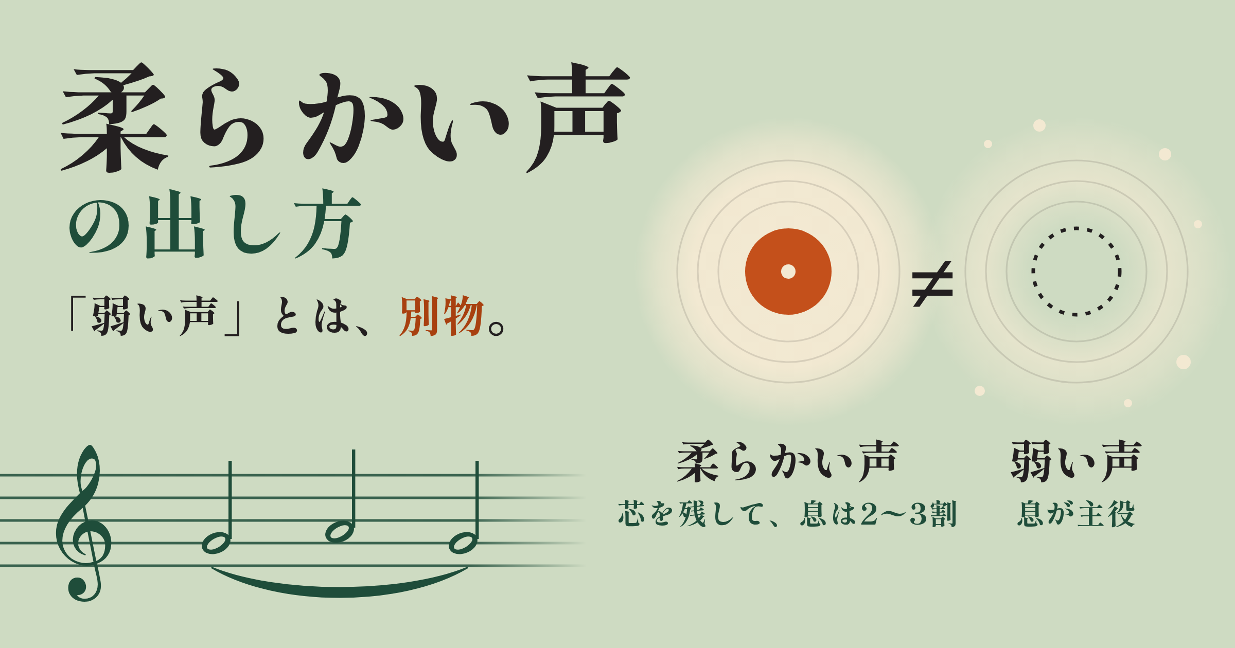 柔らかい声とは？歌で柔らかい声を出す方法｜「弱い声」との違いと練習手順