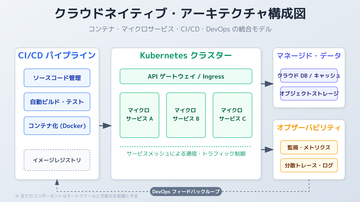 コンテナとマイクロサービスの図解
